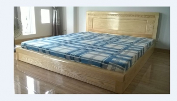 Giường bệt giá rẻ gỗ tự nhiên mới 100%